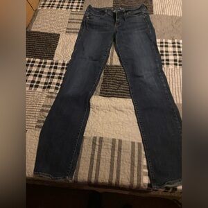 American Eagle Outfitters Dark Blue Straight Leg Jeans